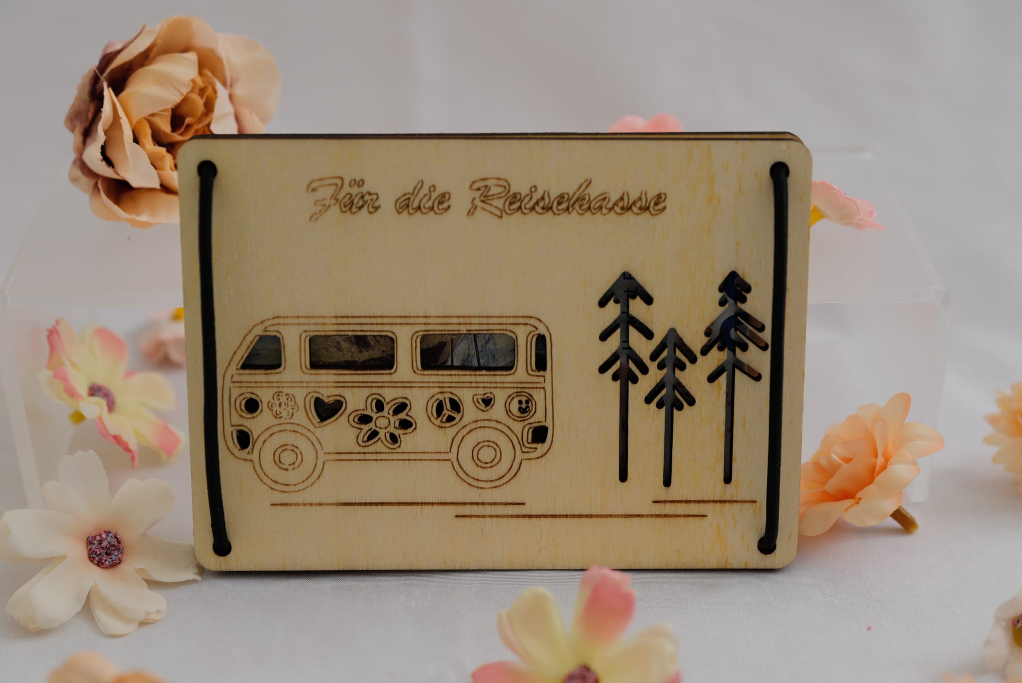 Holzgeschenkkarte "Für die Reisekasse"